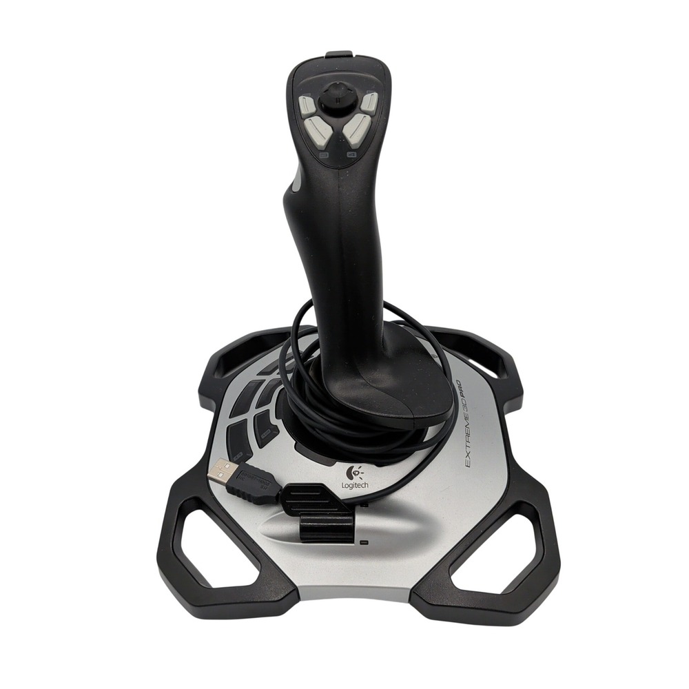 Logitech Extreme 3D Pro Joystick USB Flight Stick PC J-UK17 863225-1000 Black